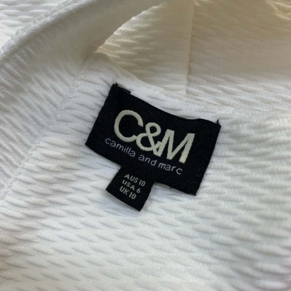 CAMILLA AND MARC C&M Albicocca White Cut Out Skater Dress - Picture 11 of 16